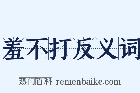 羞不打反义词是什么意思的图片